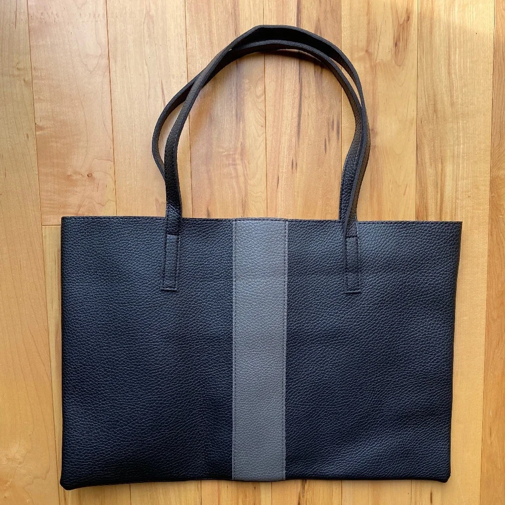 NWOT Vince Camuto Black‎ Leather Tote
